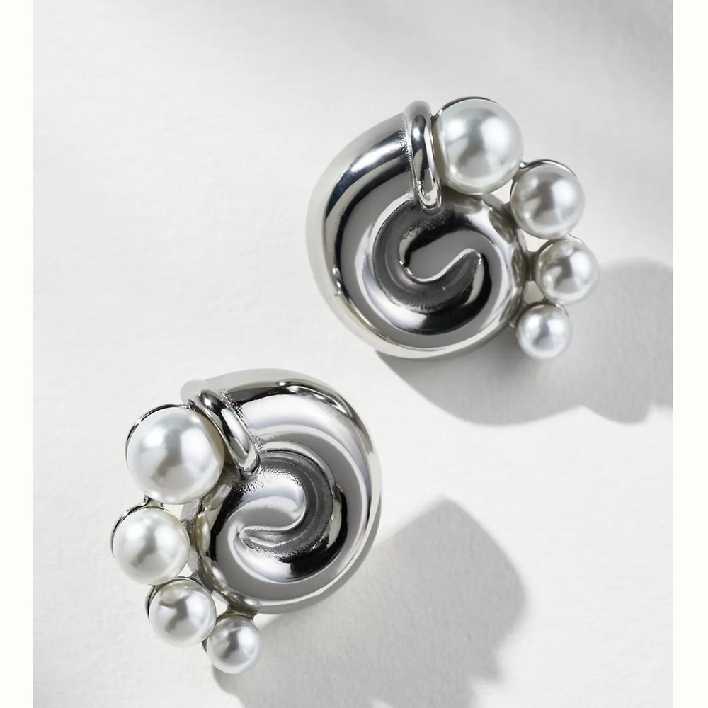 Anthropologie 8 Other Reasons Puka Pearl Stud Earrings